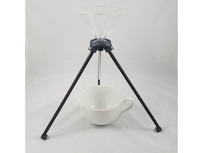 tripé despeje sobre a ficar de pé cozinha jantar o café stand 3d print model - Mito3D