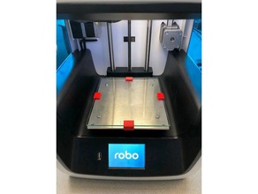 robo3d c2 cama de cristal clips la impresora accesorios 3d print model - Mito3D