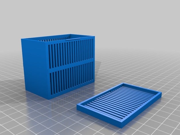 caja par gel de sílica caixa 3d impressão 3D print model - Mito3D