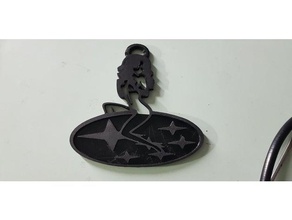 subaru girl key ring 3d printing 3d print model - Mito3D