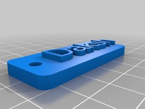 keychain daksh signs logos customized 3d print model - Mito3D