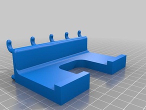 pegboard çekiç tutucu parçalar peg board 3d print model - Mito3D