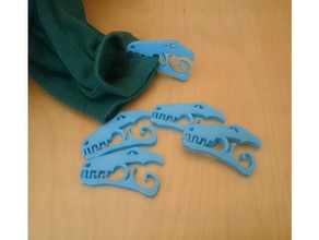 sock dino clip organization cyclop laundry 3d print model - Mito3D