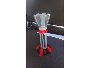 red alert prism tower lamp ws2812 wemos d1 mini button remix 3d printing command conquer 2 case 3d print model - Mito3D