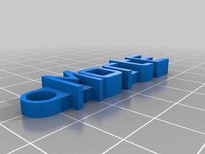 mort llavero organización personalizado 3d print model - Mito3D