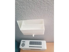 wall mounted wallet shelf organization nightstand hanger 3d print model - Mito3D