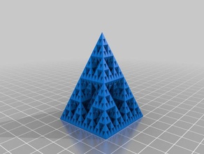 özelleştirilmiş spiral vazo sierpinski benim eksiltici model piramit matematik sanat 3d print model - Mito3D