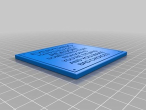 reason plaque signs logos quote quotes 3d print model - Mito3D