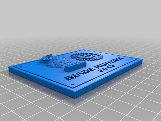 blade runner tyrell işareti işaretler logoları film prop plak 3D print model - Mito3D