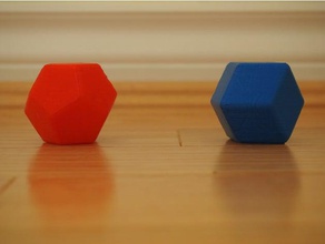 openscad dodecaedro pentagonale rombico per la matematica arte 3d print model - Mito3D