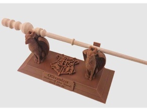 griffins wand holder decor display stand gryffindor harrypotter harry potter hogwarts magic 3d print model - Mito3D