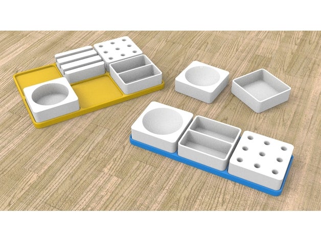 desk organizer office 3D print model - Mito3D