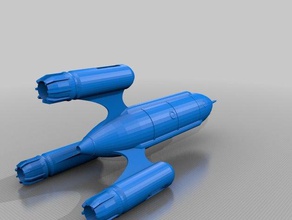 foguete modelos sci fi gratuito scifi espaço nave espacial 3d print model - Mito3D