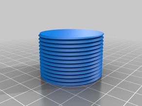 377x25 non chamfered threaded rod parts customized 3d print model - Mito3D