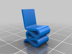 wiggle side chair model furniture amazingdesign architectural architecture designproject dollhouse doll toscale 3d print model - Mito3D