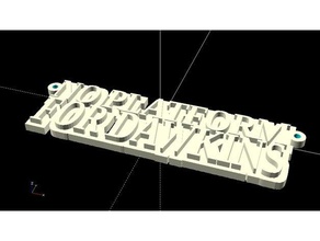 text Schmuck-generator Schmuck knuckleduster Anweisung 3d print model - Mito3D