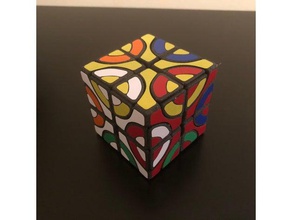 anillo de cubo puzzles rompecabezas mecánico curvas puzzle 3d print model - Mito3D