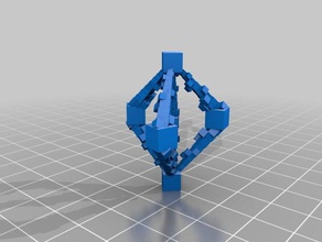 torre de diamante arte 3d print model - Mito3D