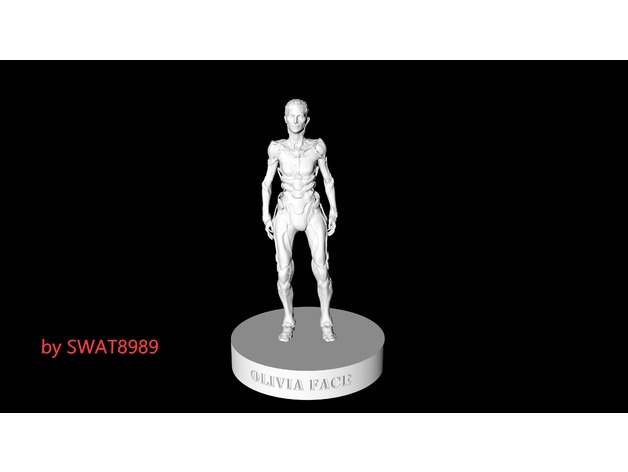 olivia face doom 4 video games doom4 swat8989 3D print model - Mito3D