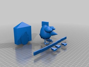 weird chicken dude thing 3d printing awesomeness strips dinonuggets mcnuggets 3d print model - Mito3D