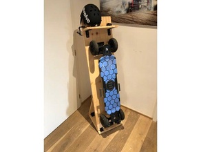evolvere montaggio su scheda hobby di carbonio skateboard elettrico eskate gt stand 3d print model - Mito3D