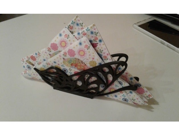 papillon serviettes titulaire cuisine à manger de la conception outil stand table 3D print model - Mito3D
