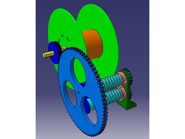 filament spouleur 3d de l'imprimante pièces guide 3D print model - Mito3D