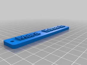 my customized anti-spam-keychain signs logos 3d print model - Mito3D