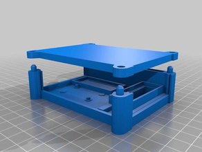 i2c-hat enclosure din rail nano nrf2401+ buckconverter 3d printing 3d print model - Mito3D