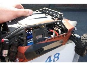 lipo buzzer holder axial exo terra buggy rc Fahrzeuge 3d print model - Mito3D