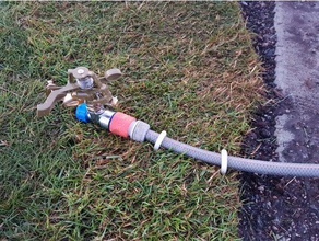 garden hose anchor clamp grass outdoor 3d print model - Mito3D