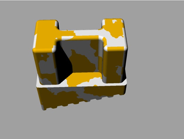 alluminium échelle pied le remplacement pièces cuivre copperfill couvercle pieds de l'échelle footstand pas les gummy bouchon trou maison d'échelle bouchons 3D print model - Mito3D