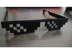 delinquente occhiali spliff moda gangsta thug life 3d print model - Mito3D