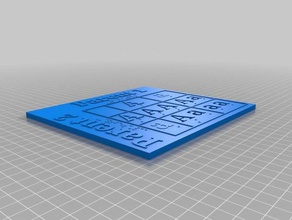 punnet square braille game biology 3d print model - Mito3D