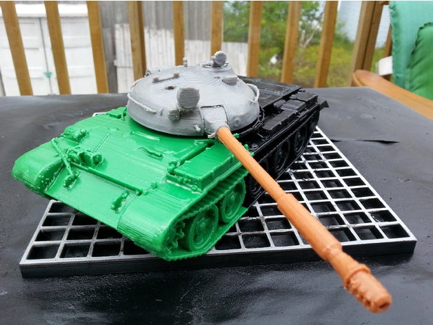 world tanks russian t-62 tank 135 scale models 1-35 wot 3D print model - Mito3D
