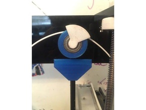 anet a8 reprap prusa i3 side top feeding filament guide 3d printer parts mods upgrade 3d print model - Mito3D