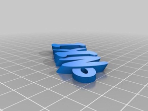 niki Schlüsselanhänger angepasst 3d print model - Mito3D