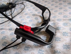 vufine doca de montagem óculos head mounted display hmd ímã oakley fives squared 3d print model - Mito3D