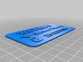 wifisign decor customized 3d print model - Mito3D