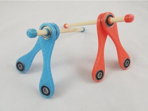 fidget bares mecânico brinquedos giratório brinquedo mão 3d print model - Mito3D