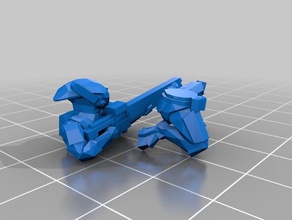 tau fire warrior chopped no backpack toys games 3d print model - Mito3D