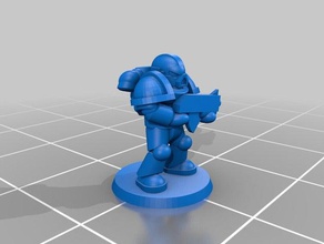 epic 6mm tactical space marine warhammer 40000 w40k 3d printing 3d print model - Mito3D