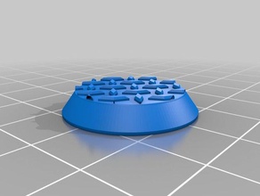 metal elmas zemin taban toplama minyatür rpg oyunlar masa 3d print model - Mito3D