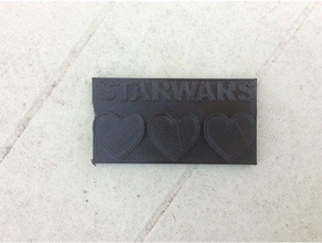 starwars corações jogos amor como star wars 3d print model - Mito3D