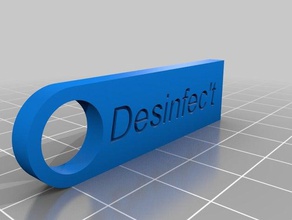 desinfect portachiavi 3d la stampante accessori 3d print model - Mito3D