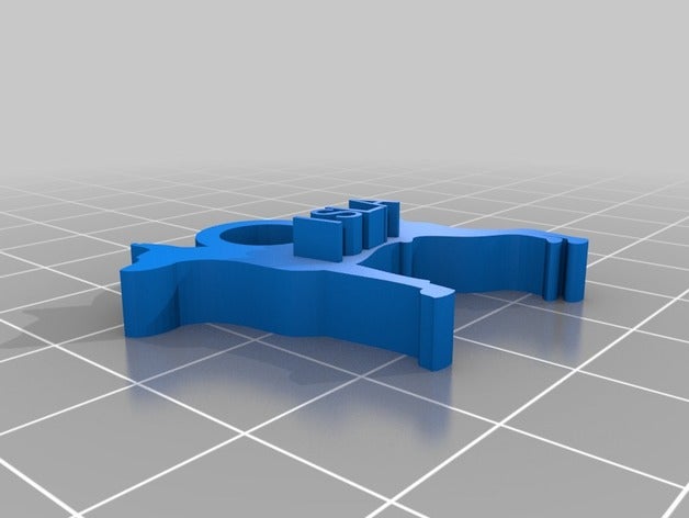 isla dogtag de porte-clés personnalisé 3D print model - Mito3D