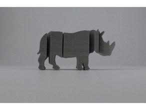 text flip rhino art courage no fear rhinoceros