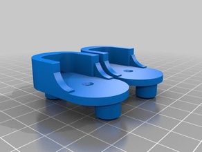 support de barre penderie 3d les imprimantes une plaque armoire 3d print model - Mito3D