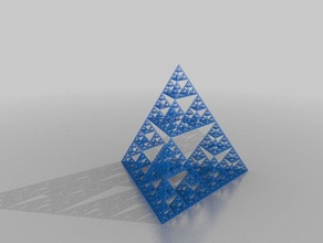 7-nivel tetraedro de sierpinski 3d impresión 3d print model - Mito3D