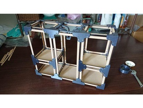 modulized frame containers 3d printing lasercut 3d print model - Mito3D